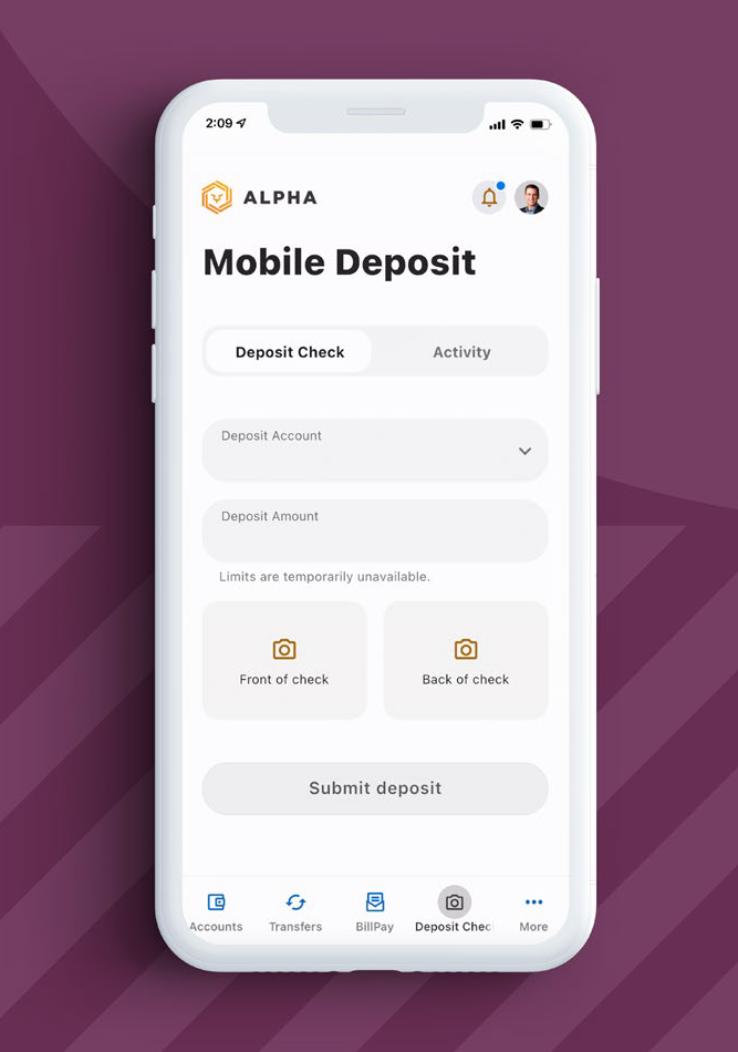 Mobile Deposit Online Banking