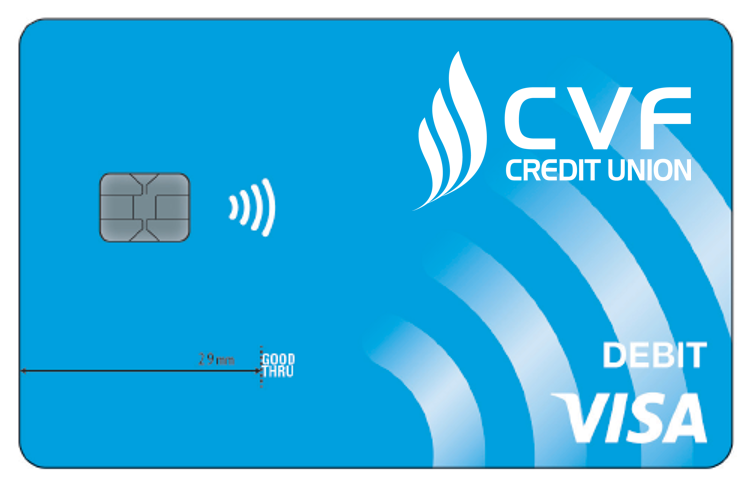 New CVF Blue Contactless Visa