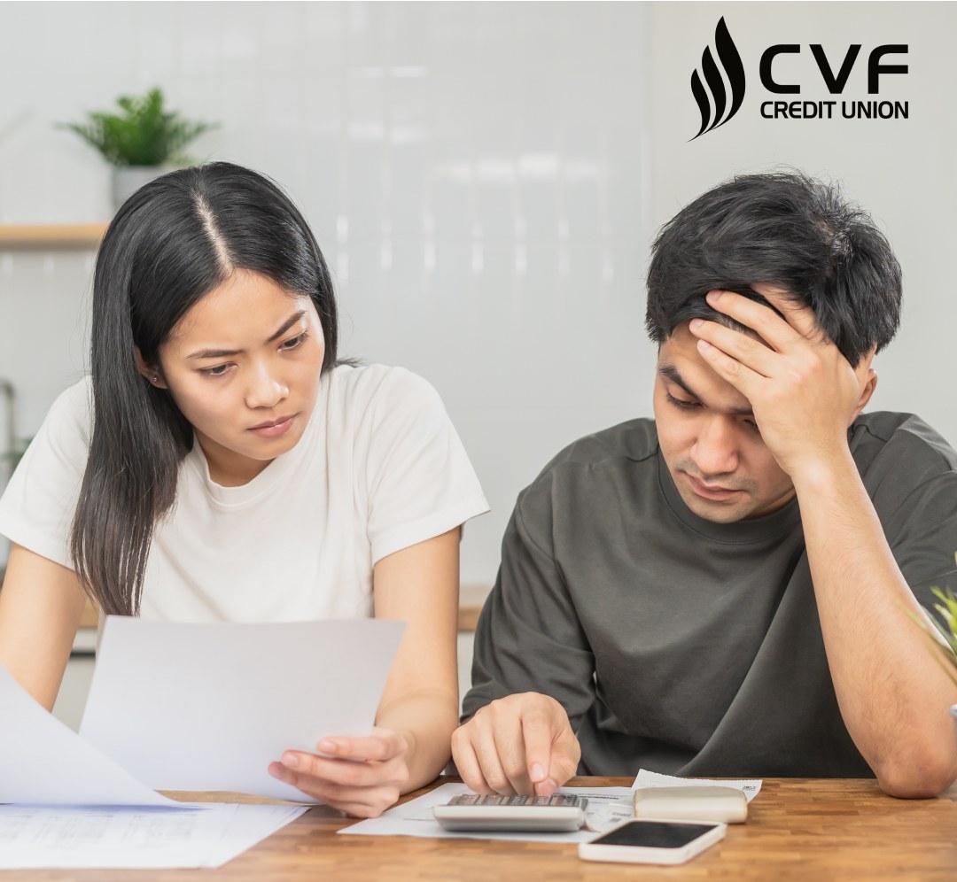 couple reviewing finances