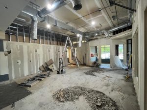 Old lobby demolition looking at MSR office